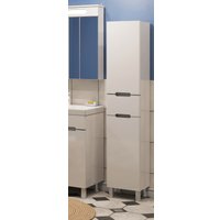  Runo Шкаф-пенал для ванной Парма 35 правый с корзиной (напольный/подвесной)