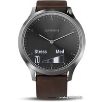 Гибридные умные часы Garmin Vivomove HR Premium L (серебристый/коричневый)