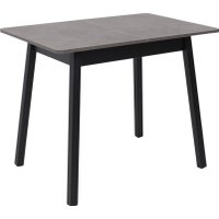 Кухонный стол Мамадома Tirk radial-94 раздвижной 94-126х64 (дымчатая керамика/черный)