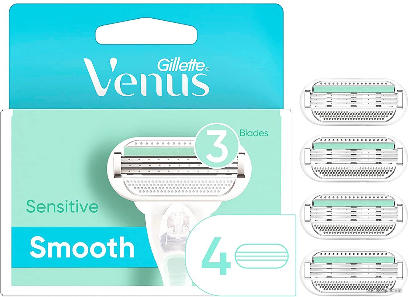 Сменные кассеты для бритья Gillette Venus Smooth Sensitive (4 шт)