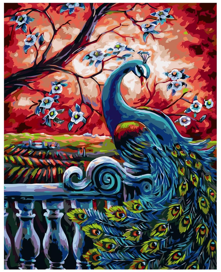 

Картина по номерам SLAVINA Павлин A462