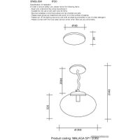 Подвесная люстра Crystal Lux Malaga SP1 D360 (Copper)