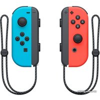 Игровая приставка Nintendo Switch OLED (черный, с неоновыми Joy-Con)