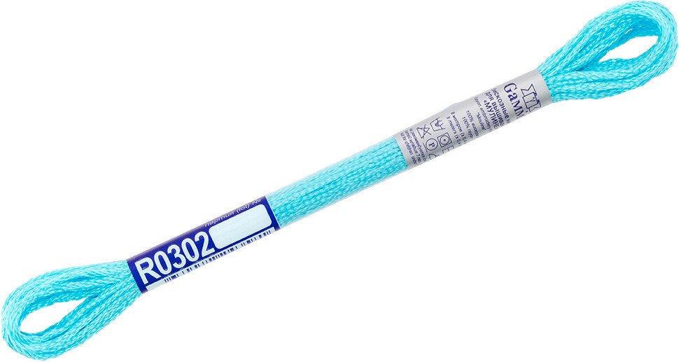 

Нитки для вышивания Gamma Мулине R0302 8 м (голубой)