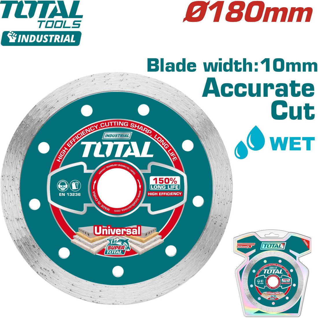 

Отрезной диск алмазный Total TAC2121801