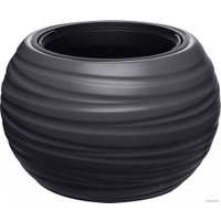 Кашпо Эльфпласт Luna D435 ЕР633 (графитовый)