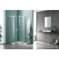 Душевой уголок Aquatek 90x90 AQ ARI RO 09020CH (хром/прозрачное стекло)