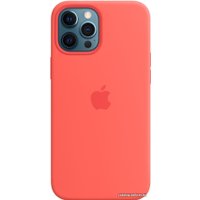 Чехол для телефона Apple MagSafe Silicone Case для iPhone 12 Pro Max (розовый цитрус)