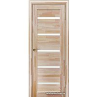 Межкомнатная дверь Юркас Вега ЧО 5 60x200 (неокрашенный, стекло мателюкс матовое) в Бресте
