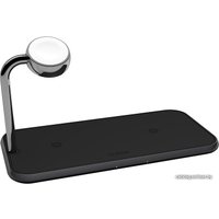 Беспроводное зарядное Zens Dual+Watch Aluminium Wireless Charger (черный)