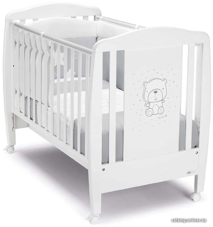 Классическая детская кроватка CAM Lettino Teddy Grey G254