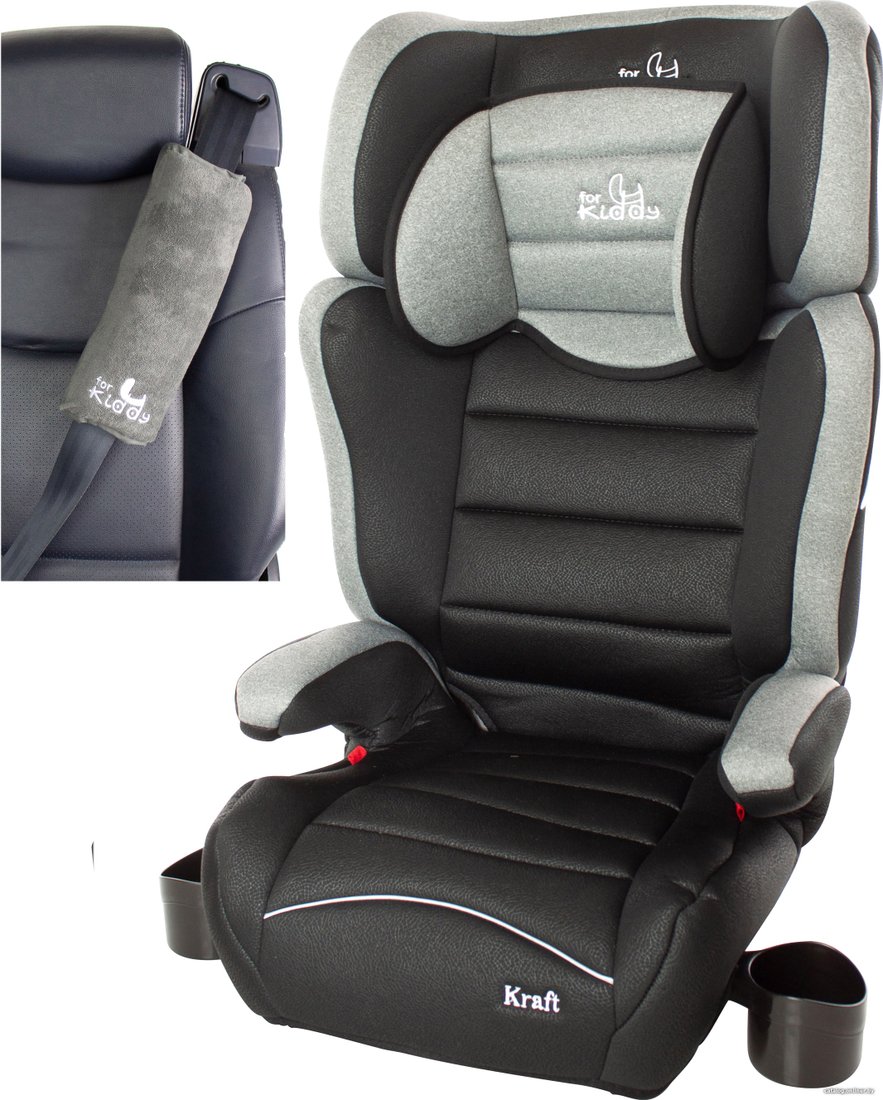 Детское автокресло ForKiddy Kraft sleeping pilow (черный меланж)