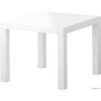 Журнальный столик Ikea Лакк (глянцевый белый)