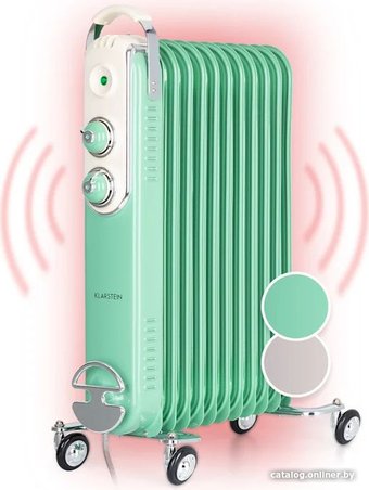 Масляный радиатор Klarstein Thermaxx Retroheat 2500W (зеленый)