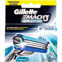 Сменные кассеты для бритья Gillette Mach3 Turbo (2 шт) 4902430722537