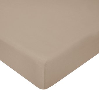 Постельное белье АртПостель На резинке Какао 253 (140x200x20)