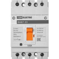 Выключатель автоматический TDM Electric ВА87-33 3Р 100А 18кА SQ0751-0010
