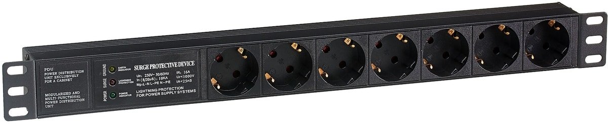 

Блок розеток ExeGate ServerPro PDU-19H701 Al-7S-C14-SPD3