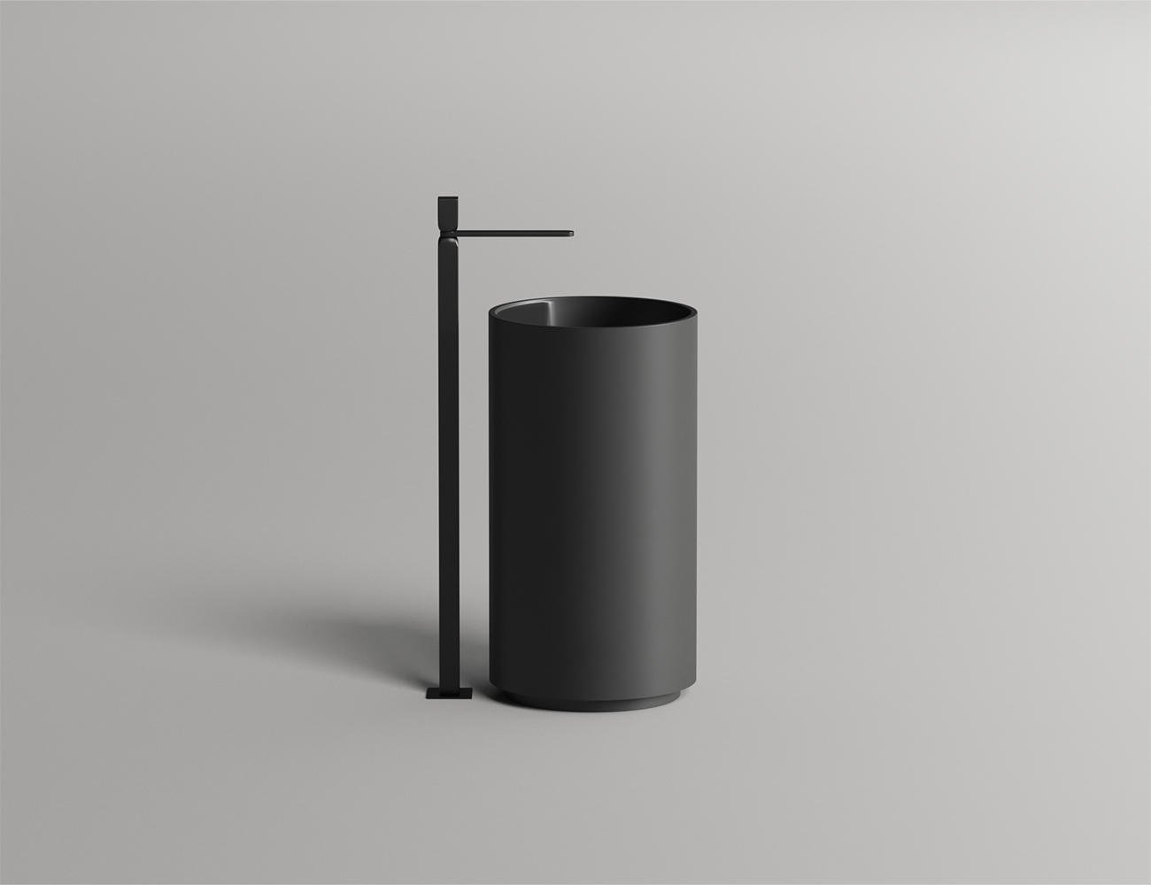 

Умывальник Salini Armonia top 01 130124M (черный)