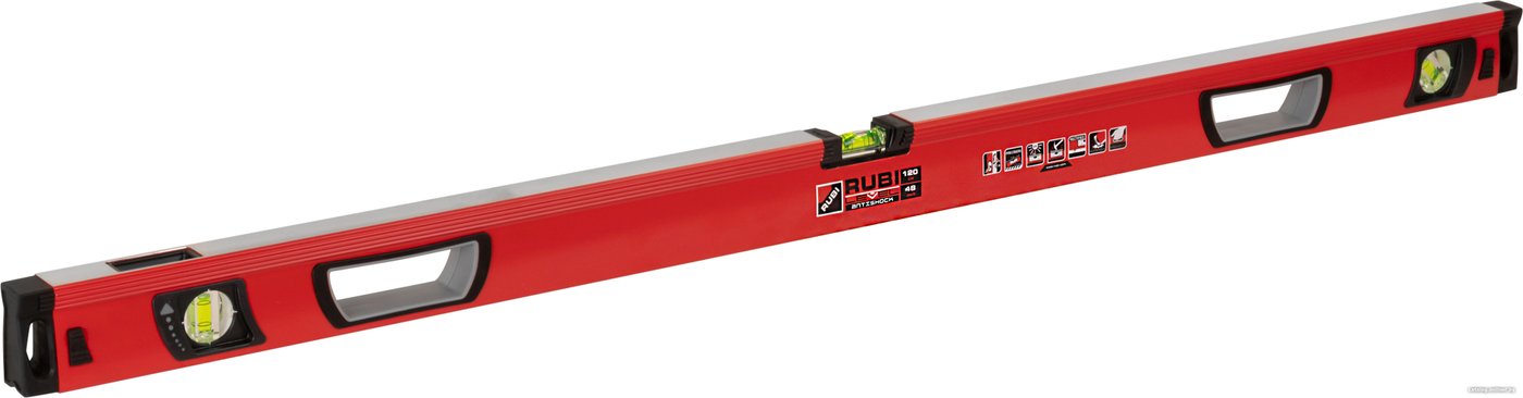 Уровень строительный Rubi Level Antishock 76934