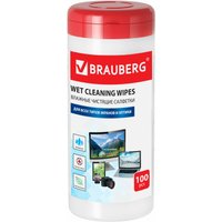 Влажные салфетки BRAUBERG 510122 (100 шт)