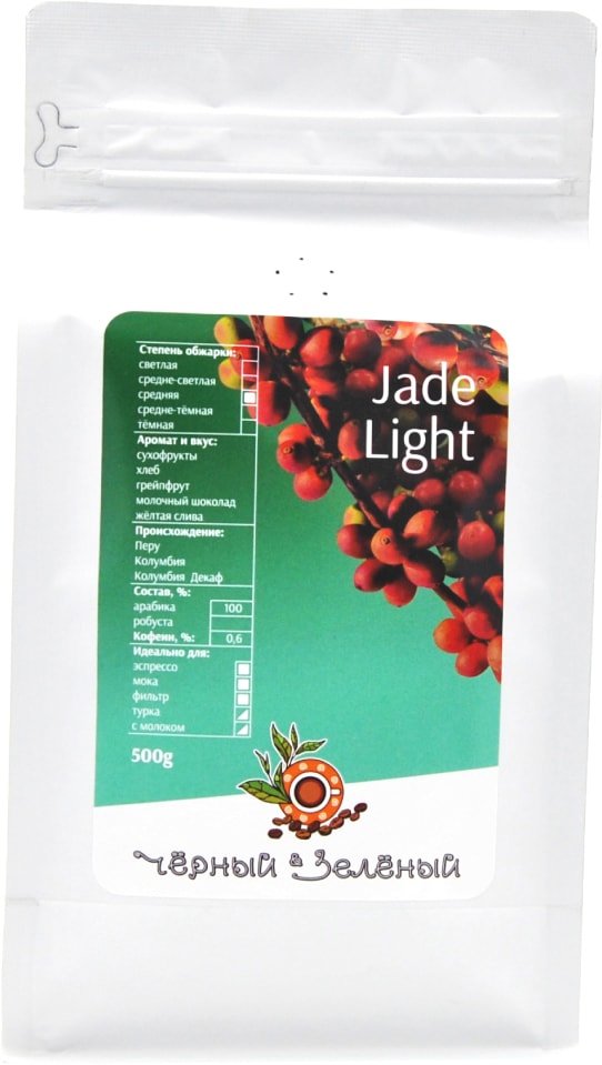 

Кофе Чёрный & Зелёный Jade Light молотый 500 г