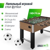 Настольный футбол Unix Line GTSFU140X74WD