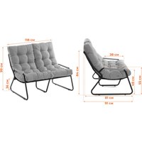 Садовый диван TetChair Ergo (рогожка с водоотталкивающей пропиткой, лайм)