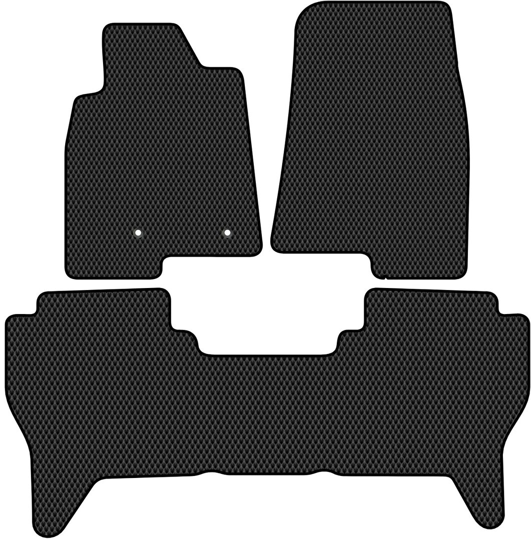 

Комплект ковриков для авто Alicosta Mitsubishi Pajero III, IV (suv / V90 (5 дв.), V70 (5 дв.)) 2003 - 2020 (черный, ромб)