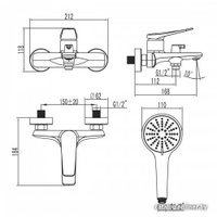 Смеситель Lemark Bronx LM3714BL