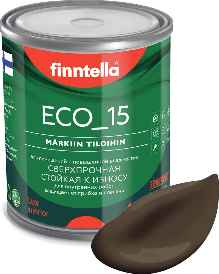 

Краска Finntella Eco 15 Suklaa F-10-1-1-FL072 0.9 л (коричневый)