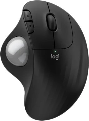 Мышь Logitech Ergo M575S (черный, серебристый шарик)