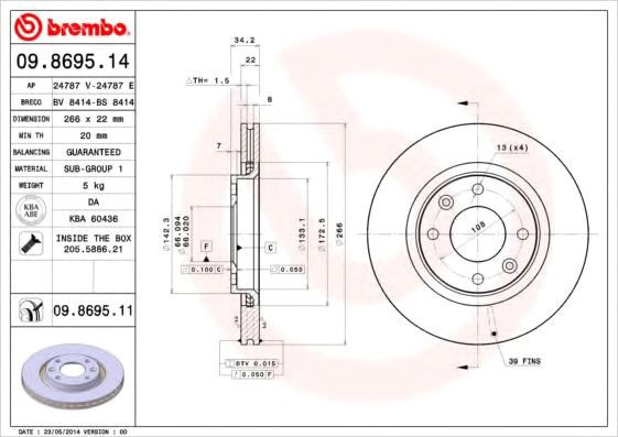 

Brembo 09869511