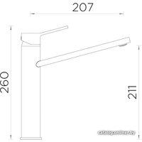 Смеситель Schock Papilio Cristadur (пуро)