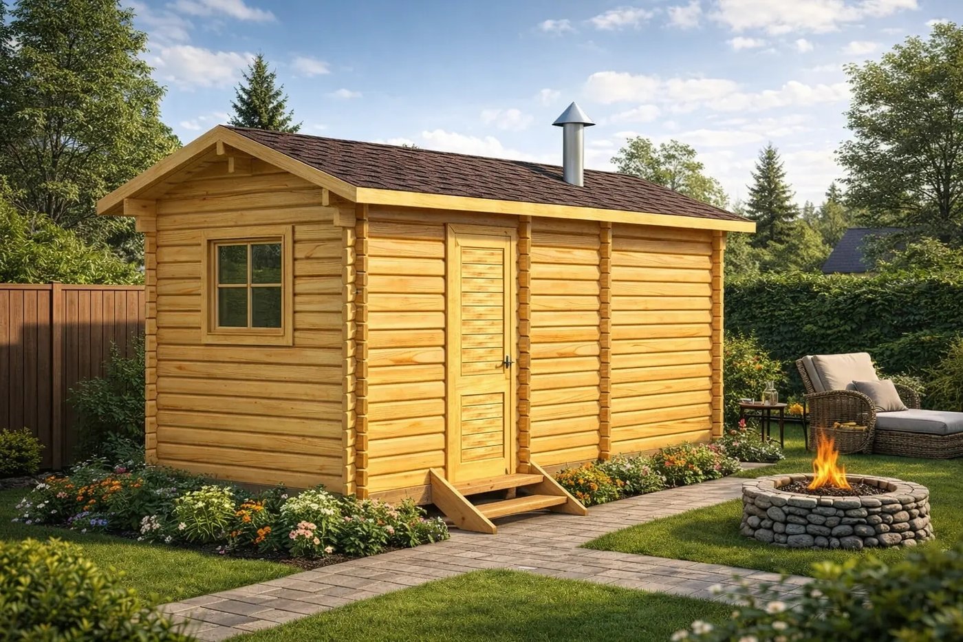 Русская баня Woods Мини 5.5 метров