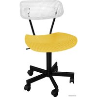 Офисное кресло Sheffilton SHT-ST85/S121М (белый/желтый/черный муар)