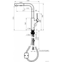 Смеситель Rubineta Bona-35 PO BO35008