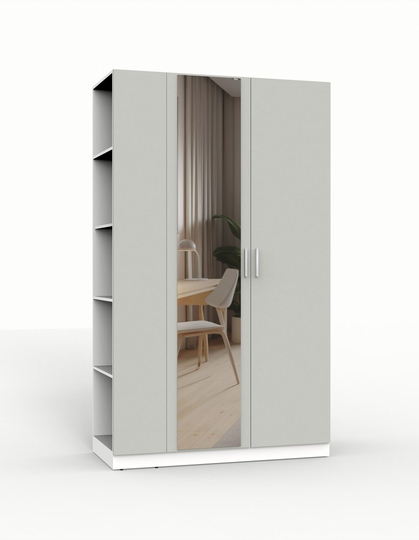 

Шкаф распашной Интермебель Марсель-16 МР 01-16 (шиншилла серая)