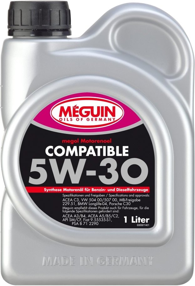 

Моторное масло Meguin Megol Compatible 5W-30 1л [6561]