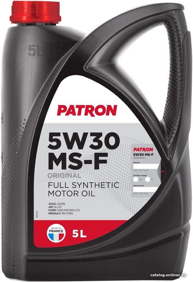 Моторное масло Patron 5W-30 MS-F 5л