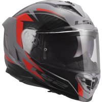Мотошлем LS2 FF818 Storm III Dynamo (2XL, серый/красный)
