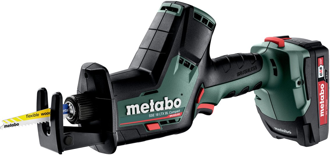 

Сабельная пила Metabo SSE 18 LTX BL Compact 602366500 (с 2-мя АКБ, кейс)