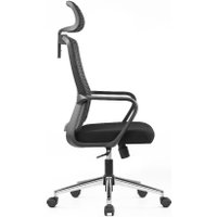 Офисное кресло SitZone U-060A (сетка/ткань, черный, крестовина хром)