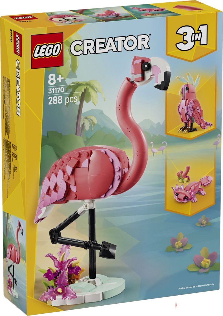 

Конструктор LEGO Creator 3 в 1 31170 Розовый Фламинго