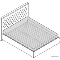 Кровать Шатура Vela/Лючия светлая 160x200 AV6-01.EF