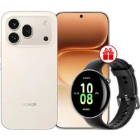 Телефон HONOR 600 Pro Dual SIM 12GB/512GB международная версия (бежевый) + умные часы HONOR Watch Fit по акции