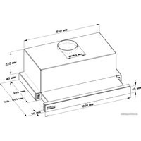 Кухонная вытяжка Backer TH60L-2F200-WG