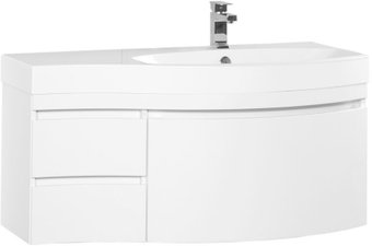 Aquanet Тумба под умывальник Опера 115 R (белый, 3 ящика)