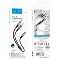 Адаптер Hoco UPA21 Jack 3.5 (M) - х2 Jack 3.5 (F)