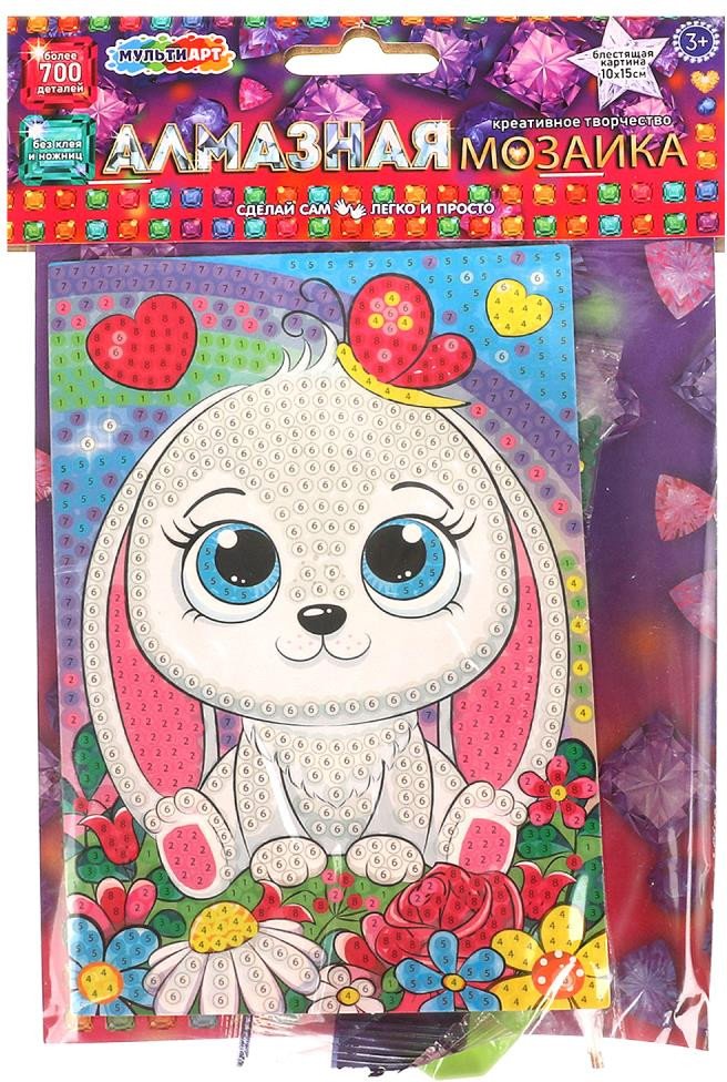 

Алмазная мозаика MultiArt Зайка AM10X15-113779